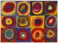 Cuadrados con círculos concéntricos Wassily Kandinsky